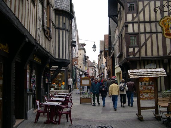  rue piétonne, terrasse de bar